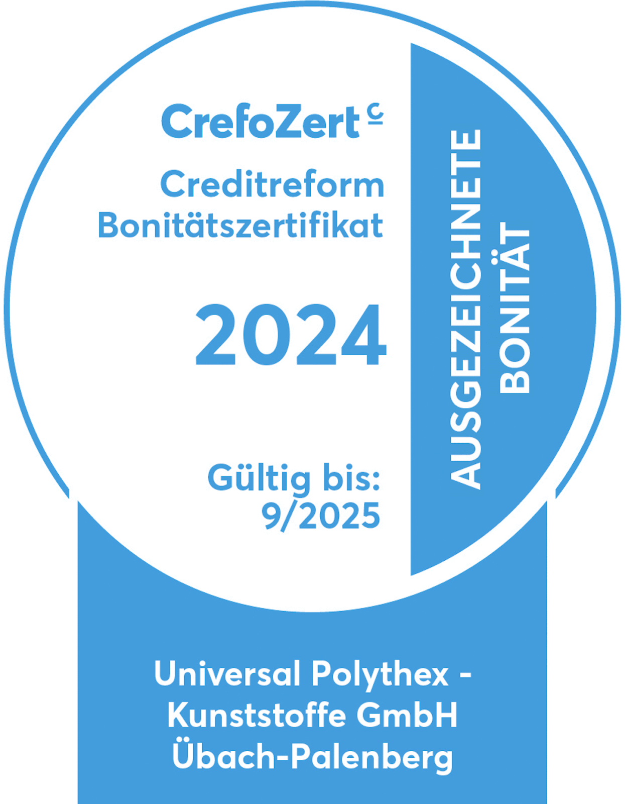 Polythex erhält erneut das CrefoZert Bonitätszertifikat für ausgezeichnete Bonität!
